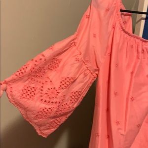 Pink off the shoulders dress size XL